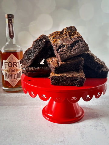Bourbon Caramel Brownies